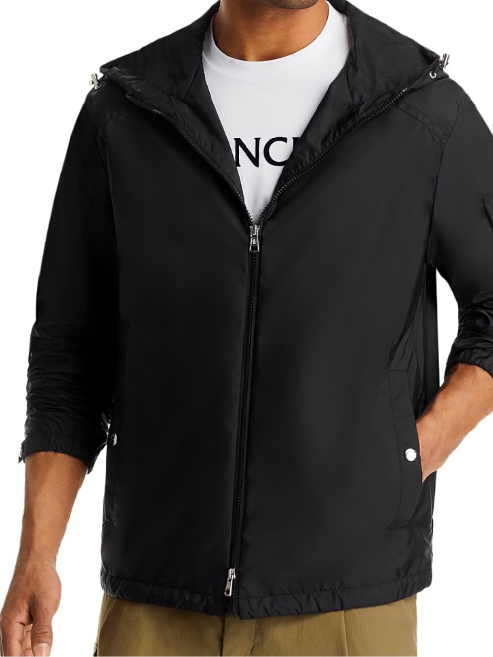 Moncler - New Etiache Hooded Jacket Black Mens Moncler Size 5 See Chart